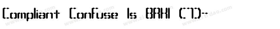 Compliant Confuse 1s BRK1 (7)字体转换